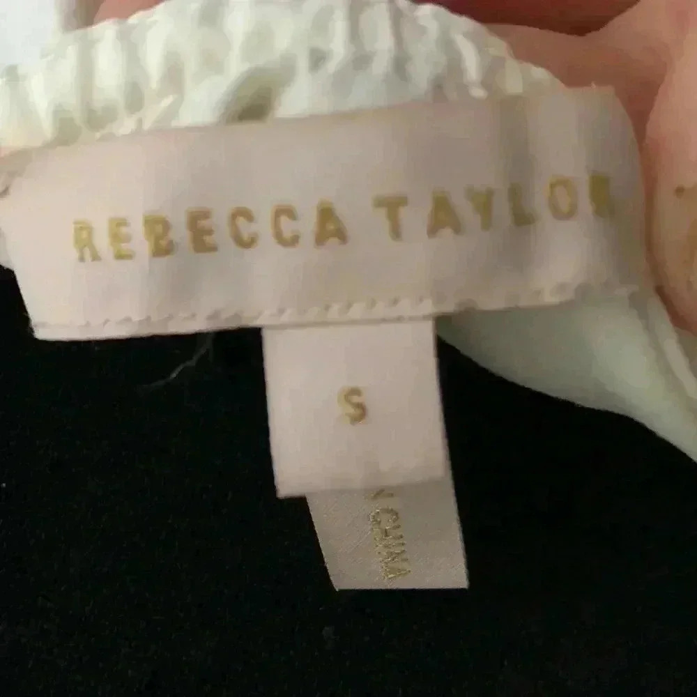 Rebecca Taylor Tie-Front Button-Down Baby Doll Tank Top - Picture 10 of 15